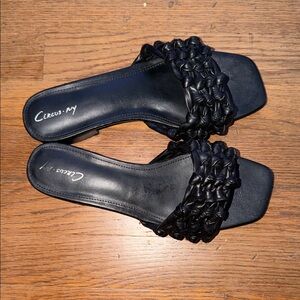 Circus by Sam Edelman Black Woven Mules